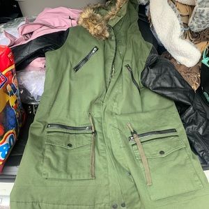 Leather and fringe jackets